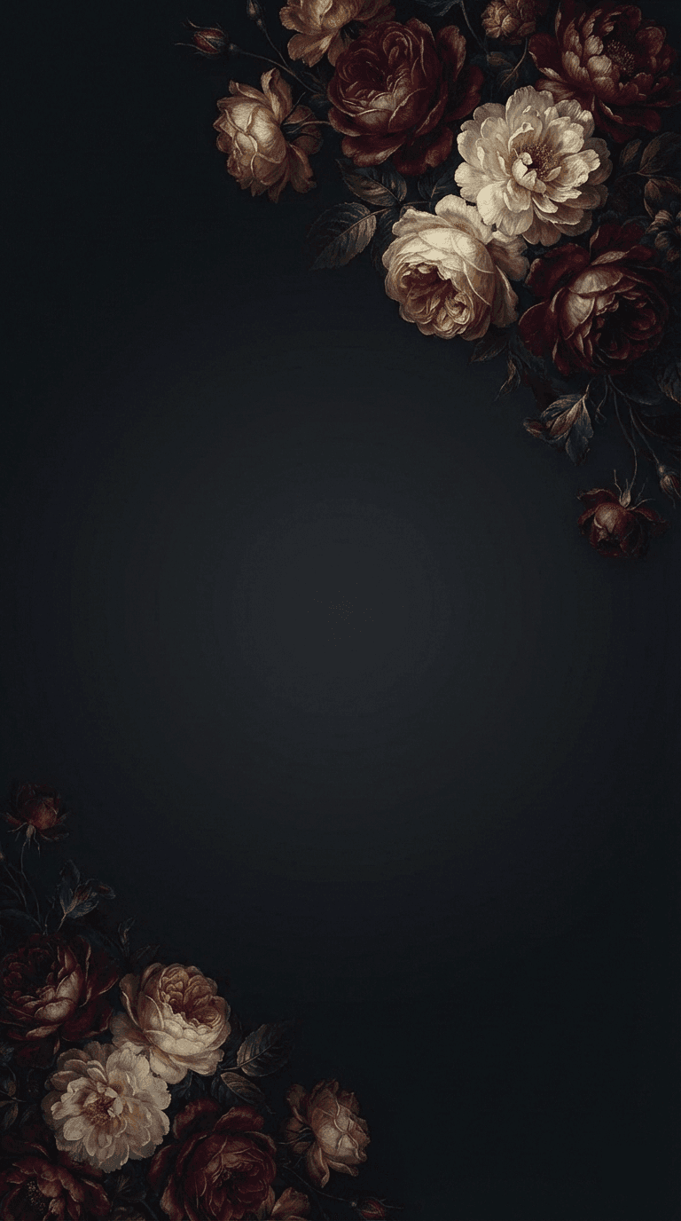 Contoh kad kahwin digital template Dark Romance - Digital wedding invitation template